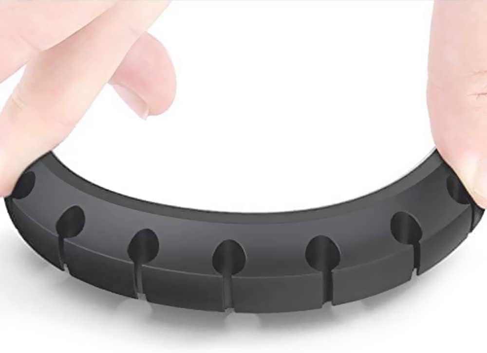 3-Pack Cable Management Cord Organiser Clips, Silicone Adhesive for USB Charging Cable Mouse Wire, 753-Slot, Black - Image 7